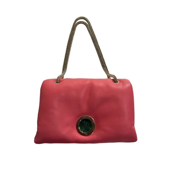 Giambattista Valli Padded Shoulder Bag in Pink Coral - Picture 2 of 10